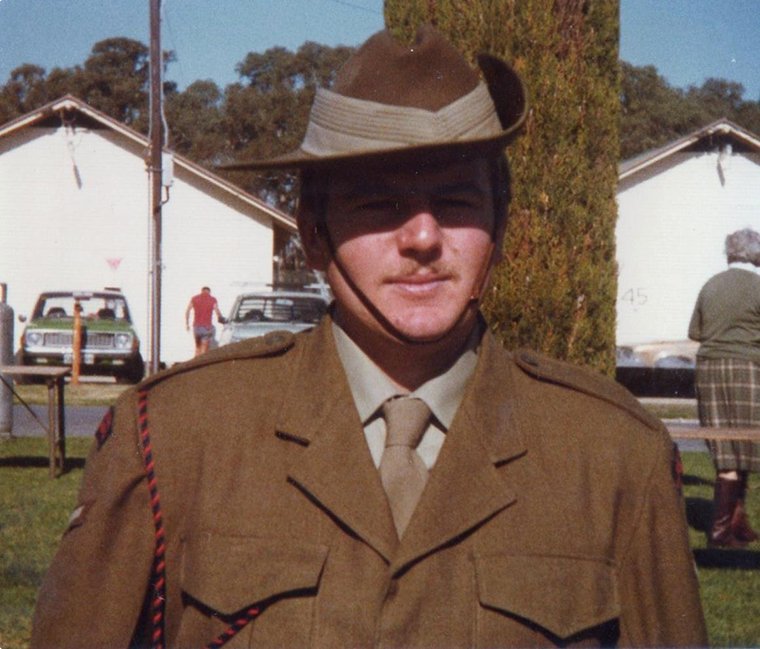 Dan Tellam in uniform