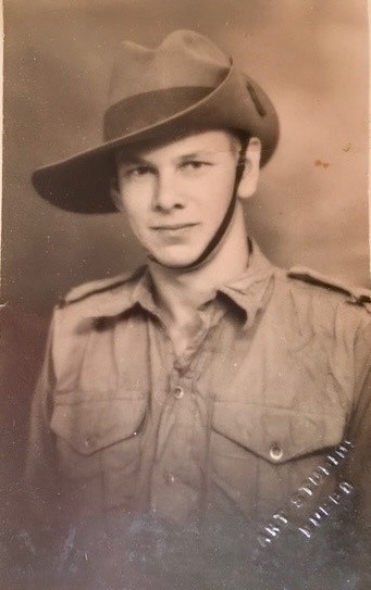 Man in army uniform, Bruce Lee Jurd