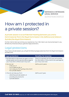 How am I protected in a private session? Factsheet thumbnail